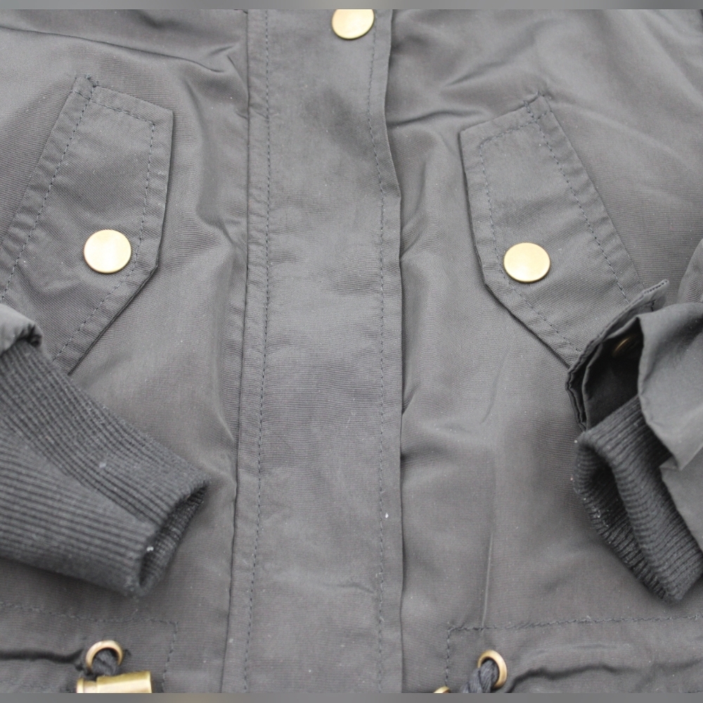 Copper Key Toddler Black Sherpa-Lined Jacket/Anorak, Gently Worn 2T-3T - Picture 5 of 8
